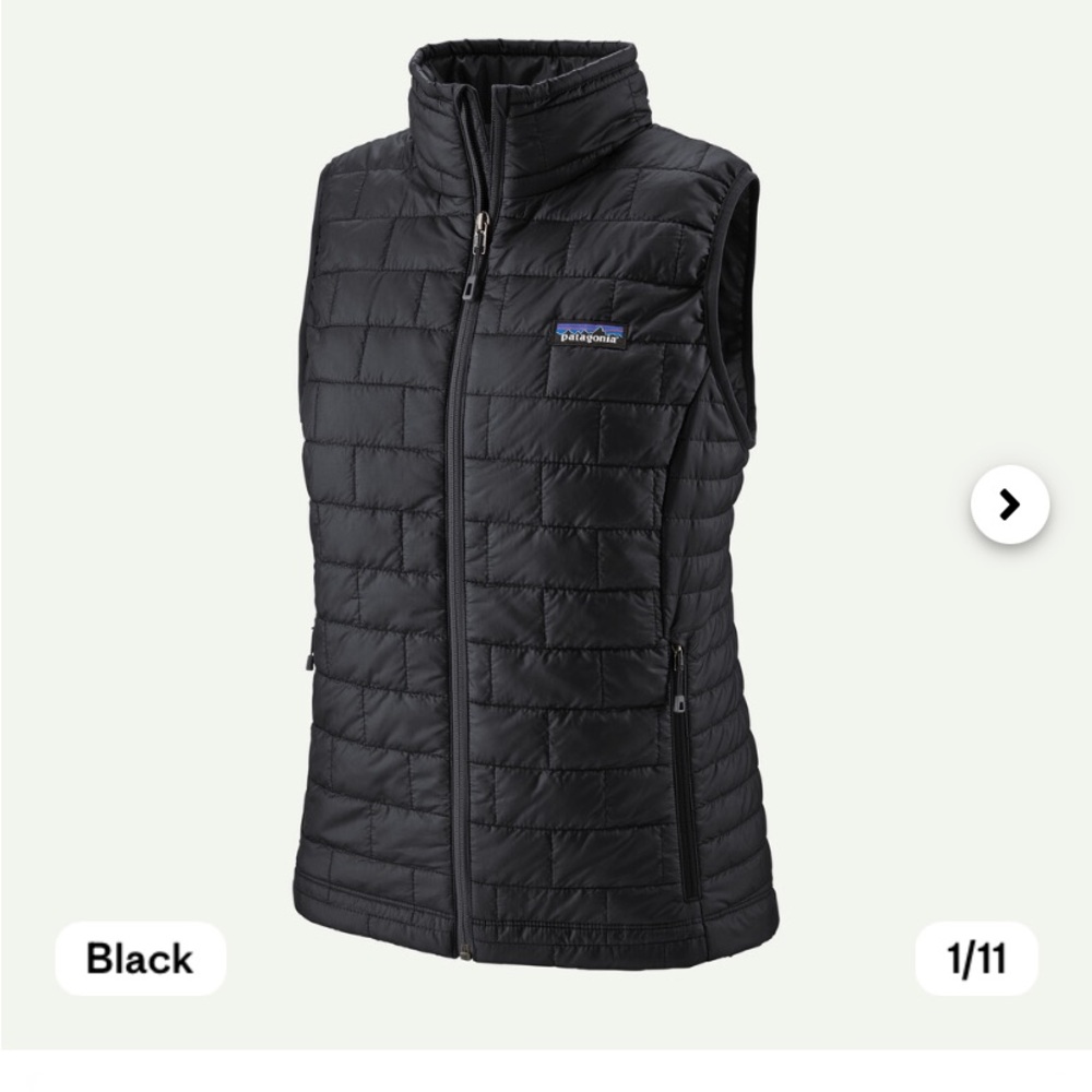 Patagonia Black Women's Nano vest size small